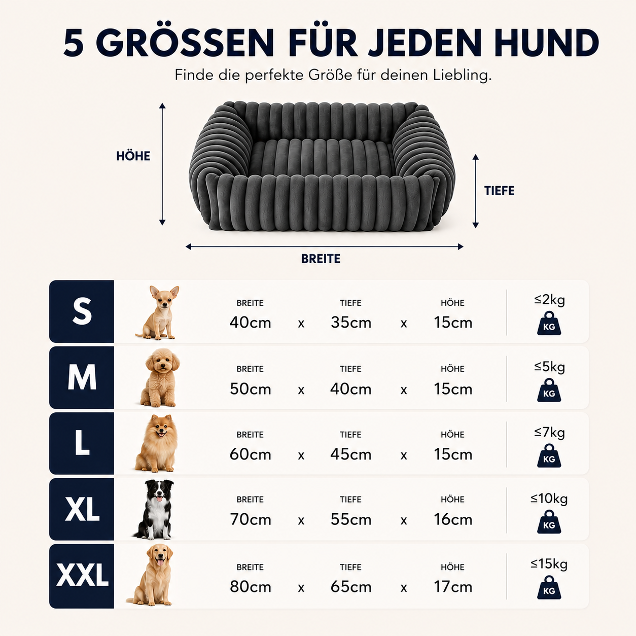 Orthopädisches Plüsch-Hundebett – Komfort & Unterstützung für erholsame Ruhe