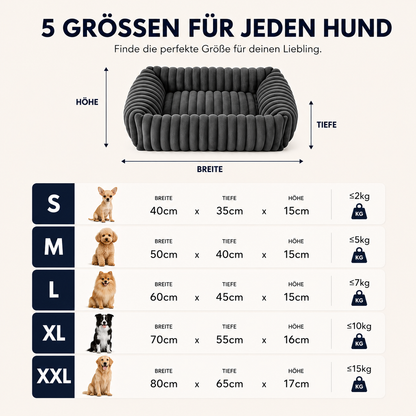 Orthopädisches Plüsch-Hundebett – Komfort & Unterstützung für erholsame Ruhe
