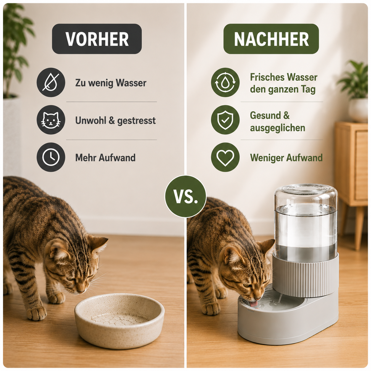 Automatischer Futter- & Wasserspender – Immer frisch versorgt