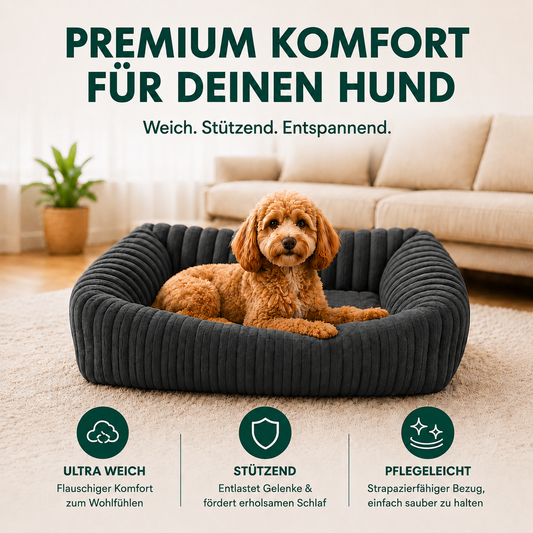 Orthopädisches Plüsch-Tierbett – Komfort & Unterstützung für erholsame Ruhe