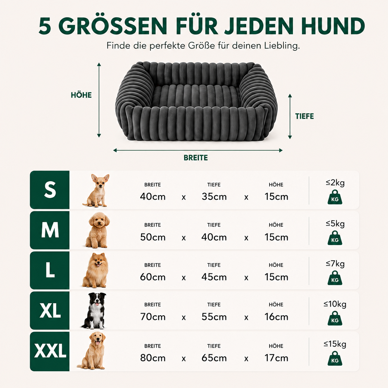 Orthopädisches Plüsch-Tierbett – Komfort & Unterstützung für erholsame Ruhe